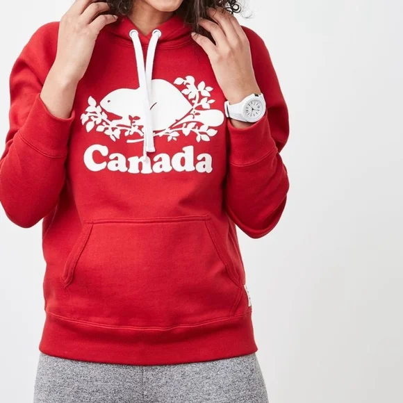 Roots Canada Red Hoodie - size M - Picture 5 of 6